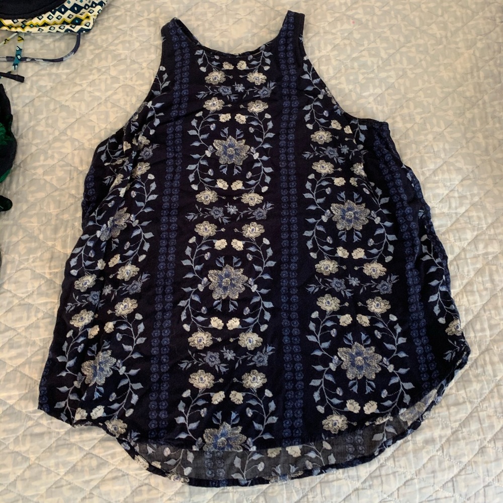old navy halter linen tank top